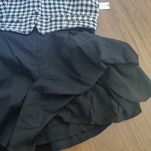 *Anthropologie Maeve Black & White Houndstooth Twofer Romper – NWT – 12 - Picture 9 of 11